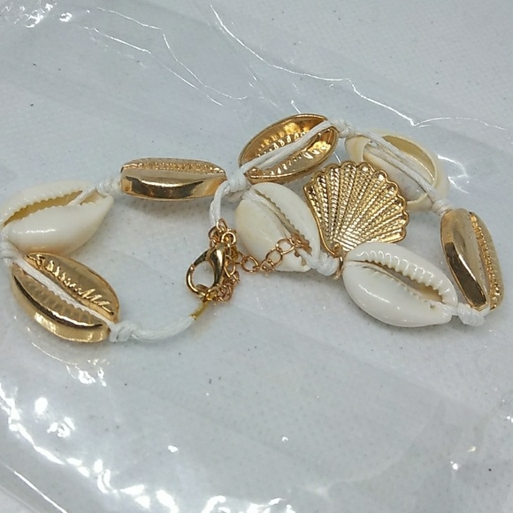 Seashell Ankle Bracelet NWOT BOHO Jewlery - Picture 5 of 8